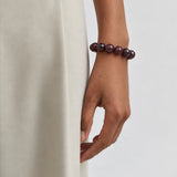 Soi - Chunky Garnet Stretch Bracelet -