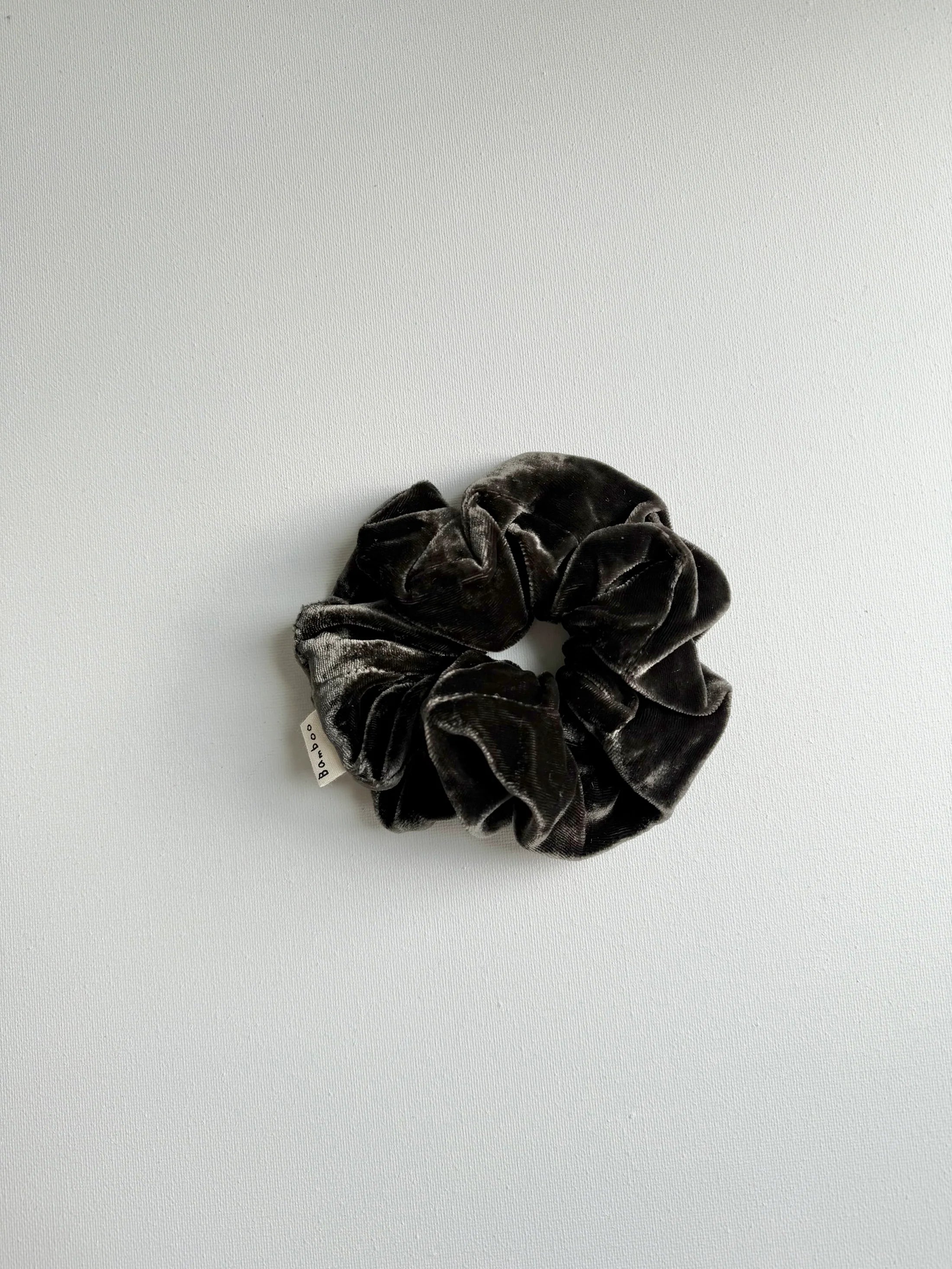 Billy Bamboo - Silk Velvet Scrunchie – Black -