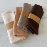 Fuzzy Wool Cravat Scarf  Mushroom