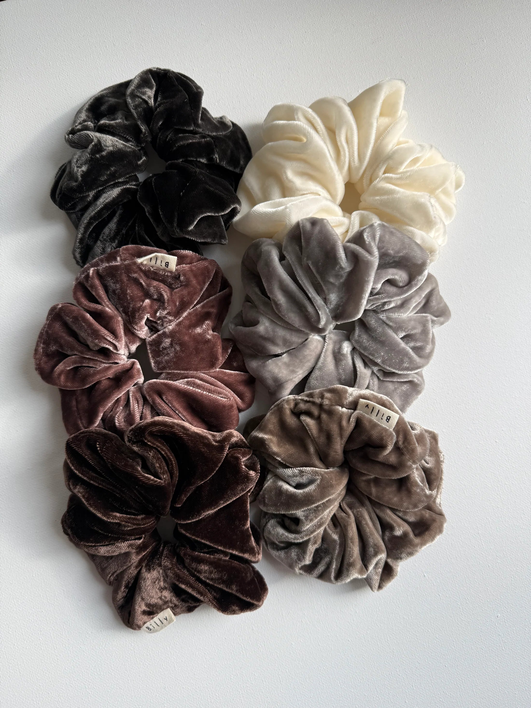 Billy Bamboo - Silk Velvet Scrunchie – Black -