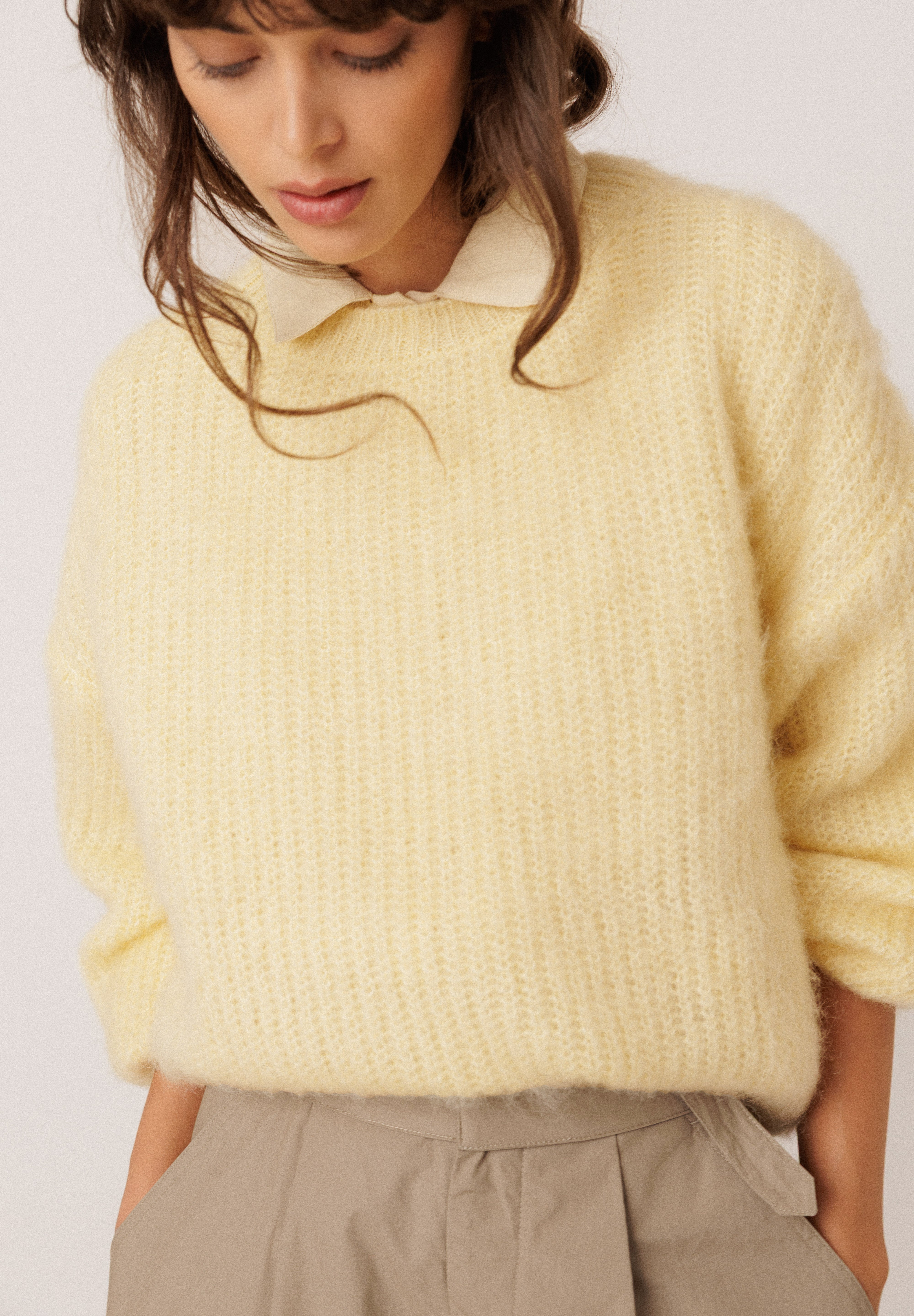 Indi & Cold - Brushed Mohair Sweater -