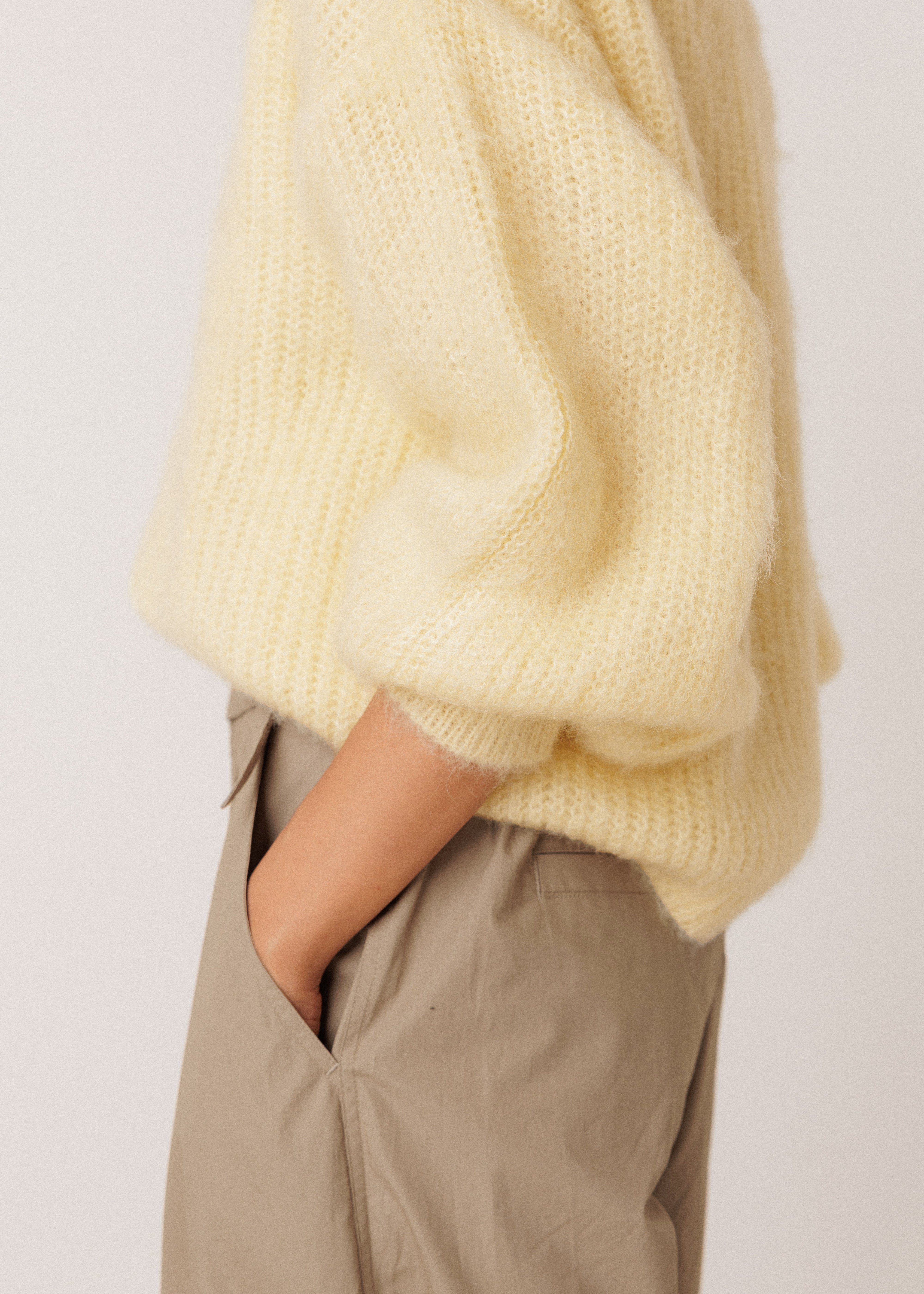 Indi & Cold - Indi&Cold Brushed Mohair Sweater -
