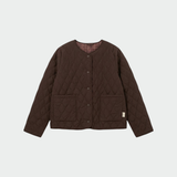 Tartan-Print Quilted Jacket