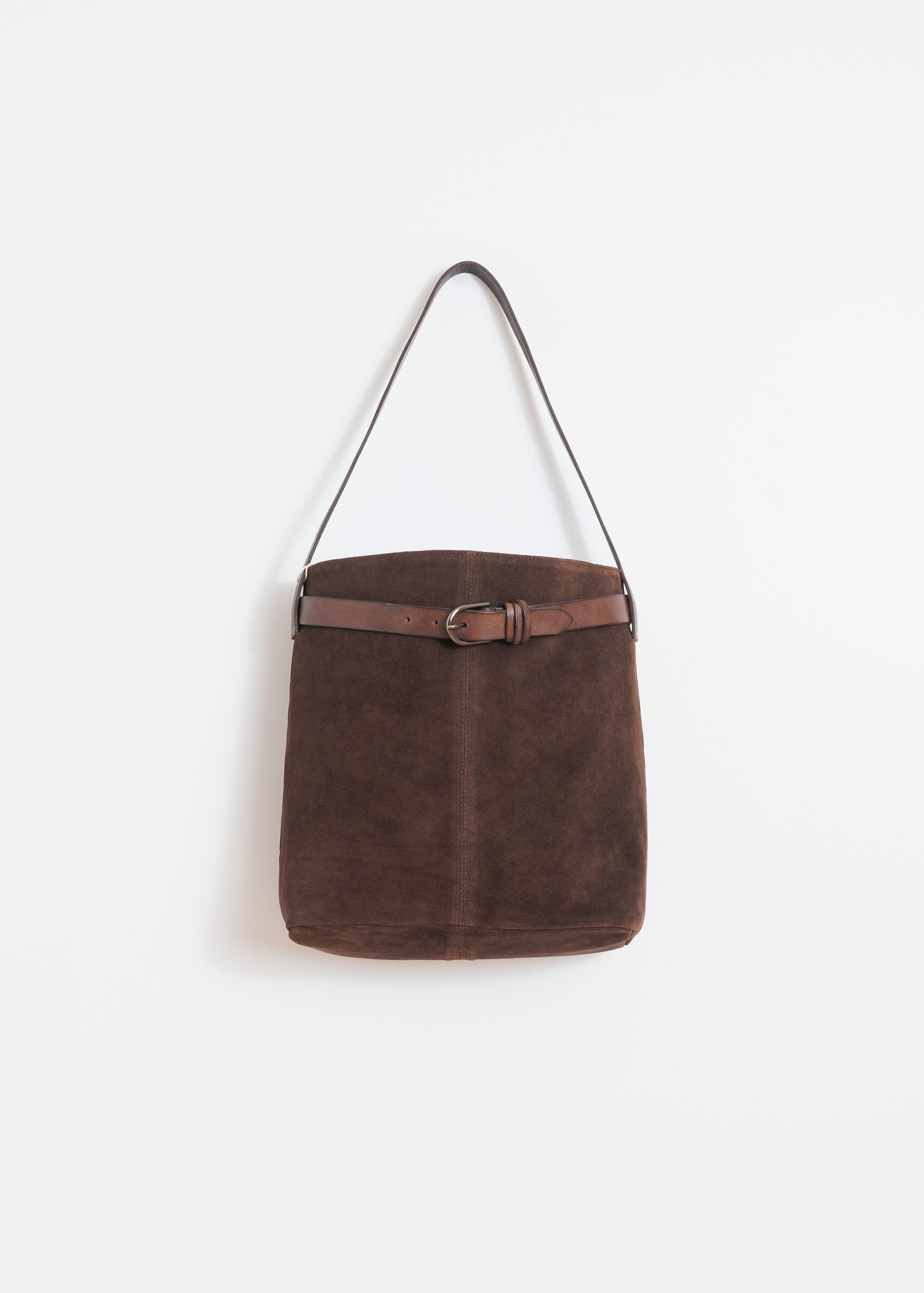 Indi & Cold - Indi&Cold Split-Suede Bag Chocolate -