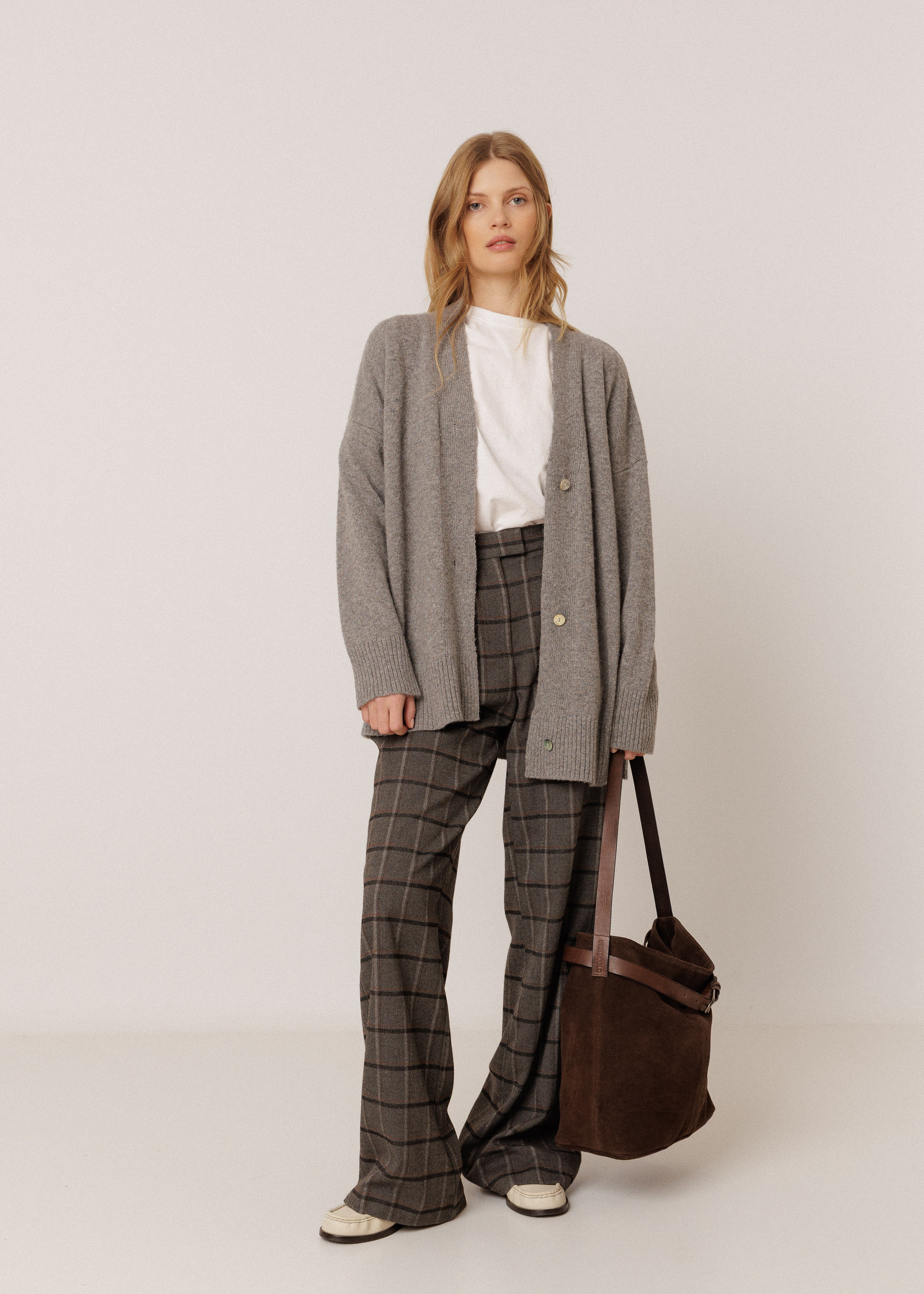 Indi & Cold - Indi&Cold Split-Suede Bag Chocolate -