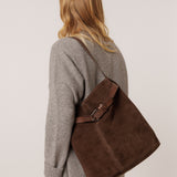 Indi & Cold - Split-Suede Bag – Chocolate -