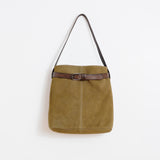 Indi & Cold - Split-Suede Bag – Safari Green -