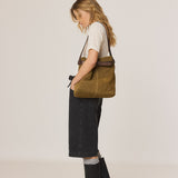 Indi & Cold - Split-Suede Bag – Safari Green -