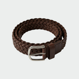 Indi & Cold - Braided Leather Belt - Brown