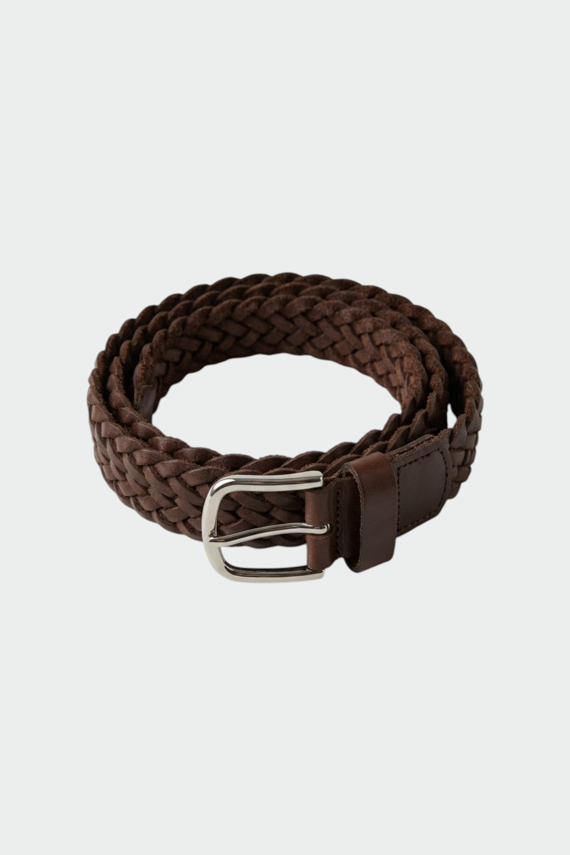 Indi & Cold - Braided Leather Belt - Brown