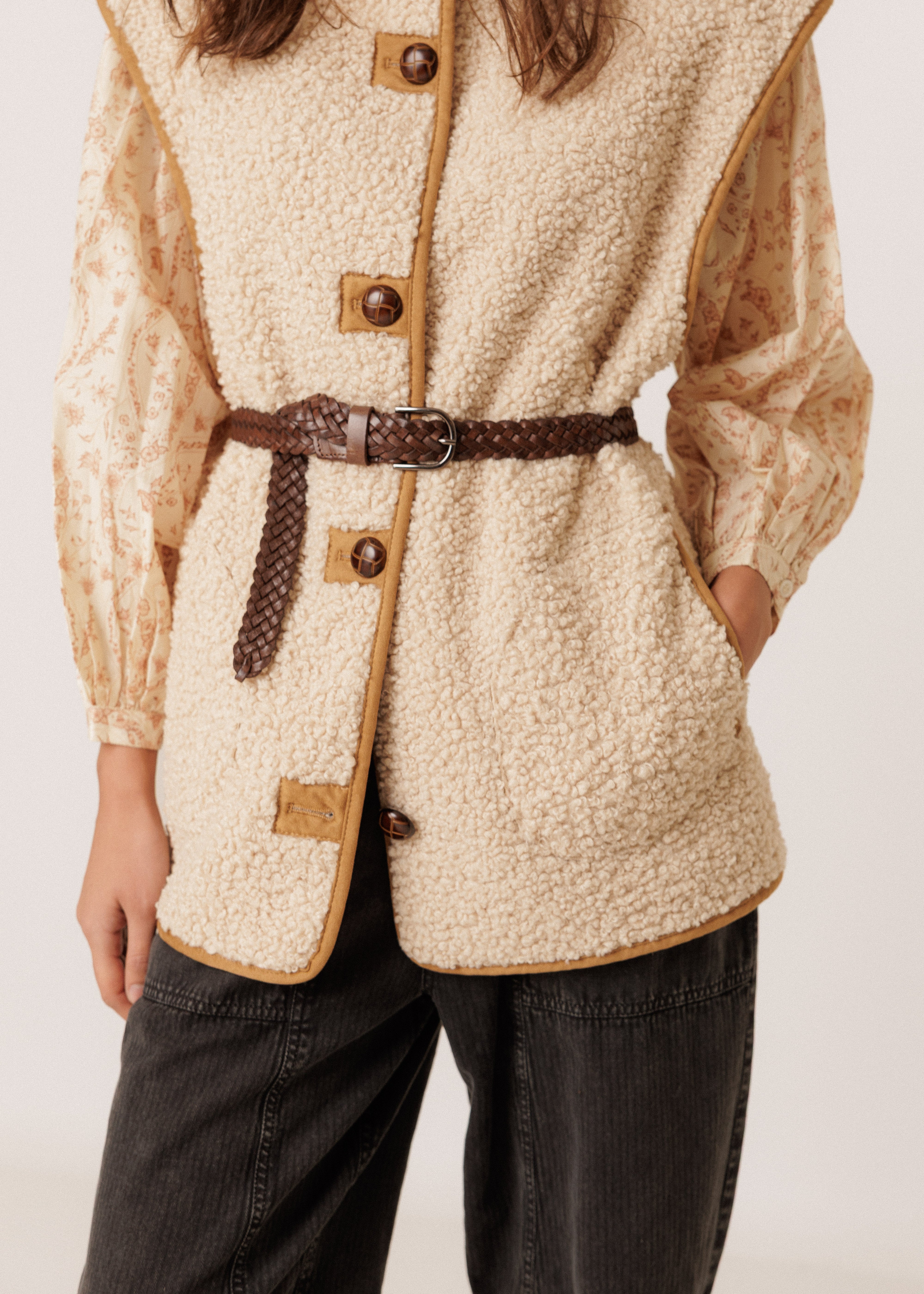 Indi & Cold - Indi&Cold Braided Leather Belt -