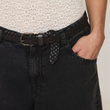 Indi & Cold - Indi&Cold Braided Leather Belt -