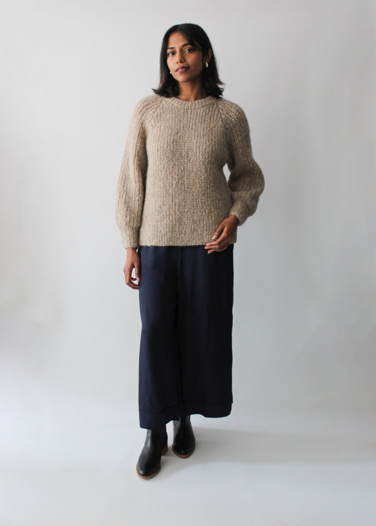 Sattva by Sarah - White Point Sweater - Cream
