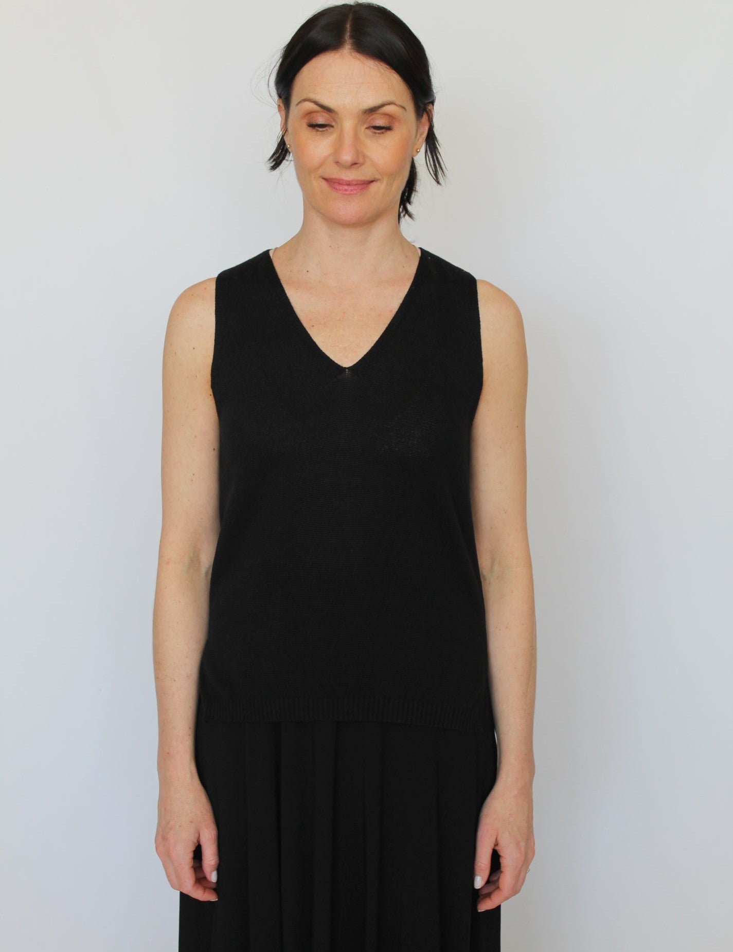 Sattva by Sarah - Knit Vest - Black