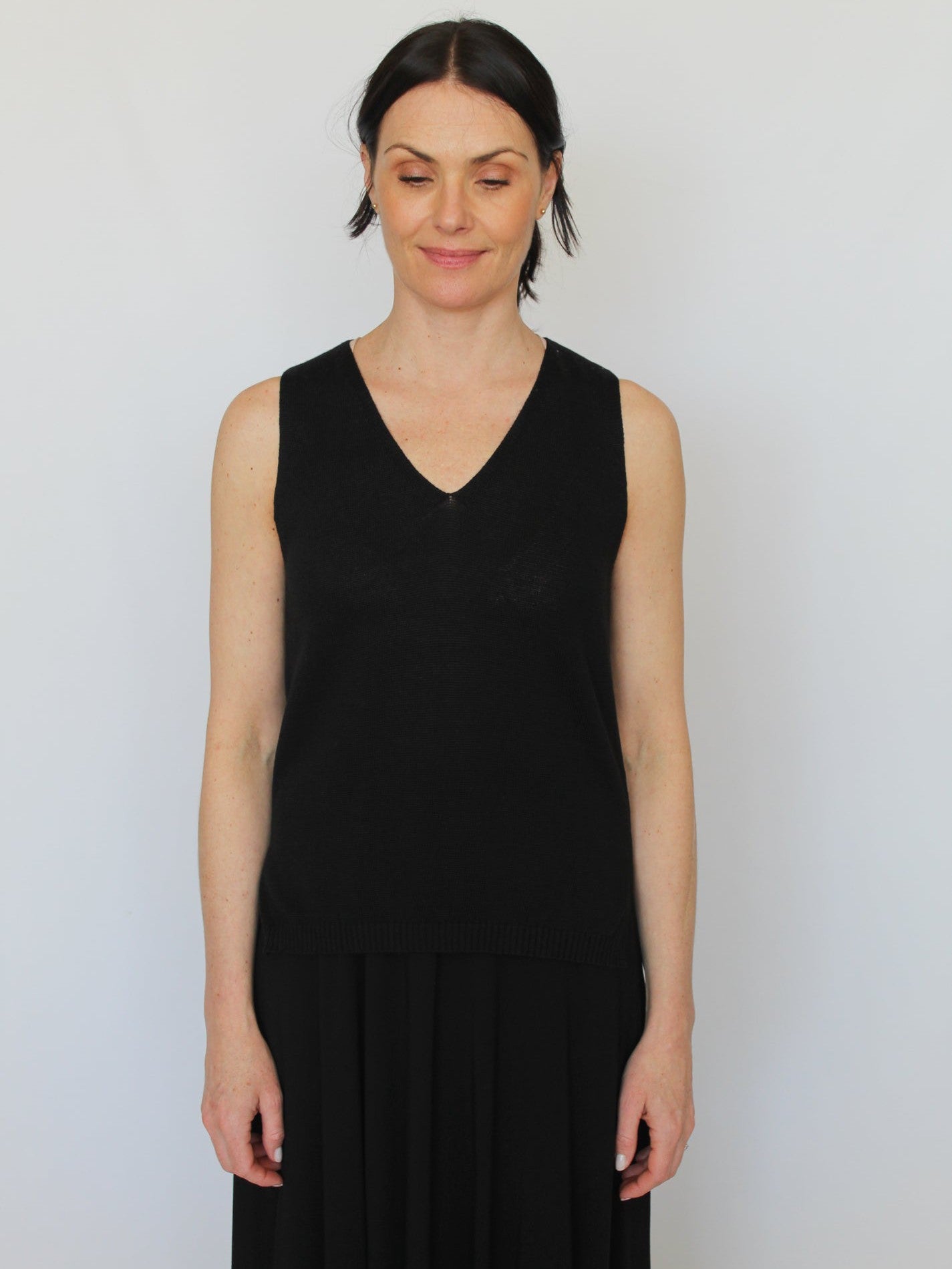 Sattva by Sarah - Knit Vest - Black