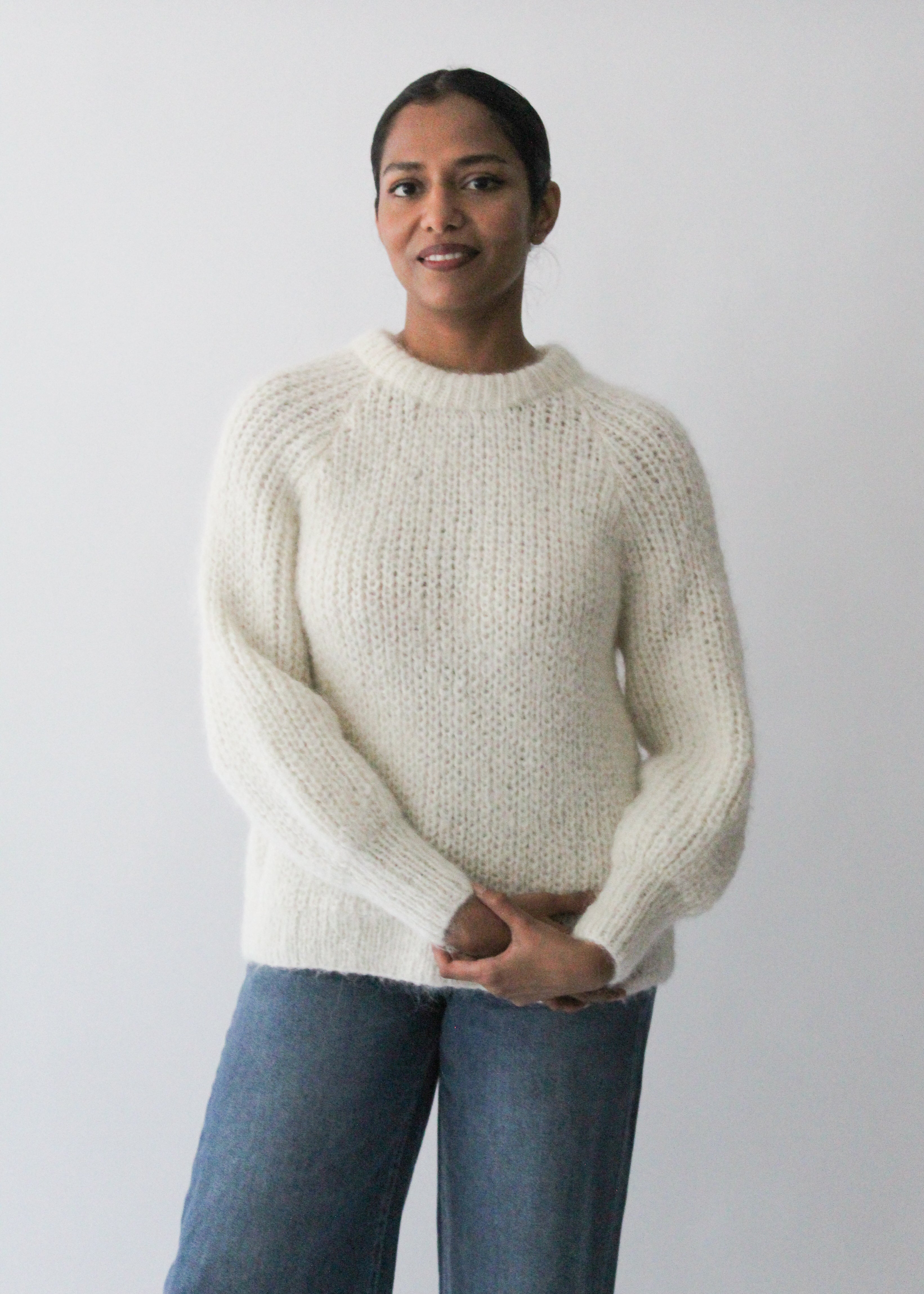 Sattva by Sarah - White Point Sweater -