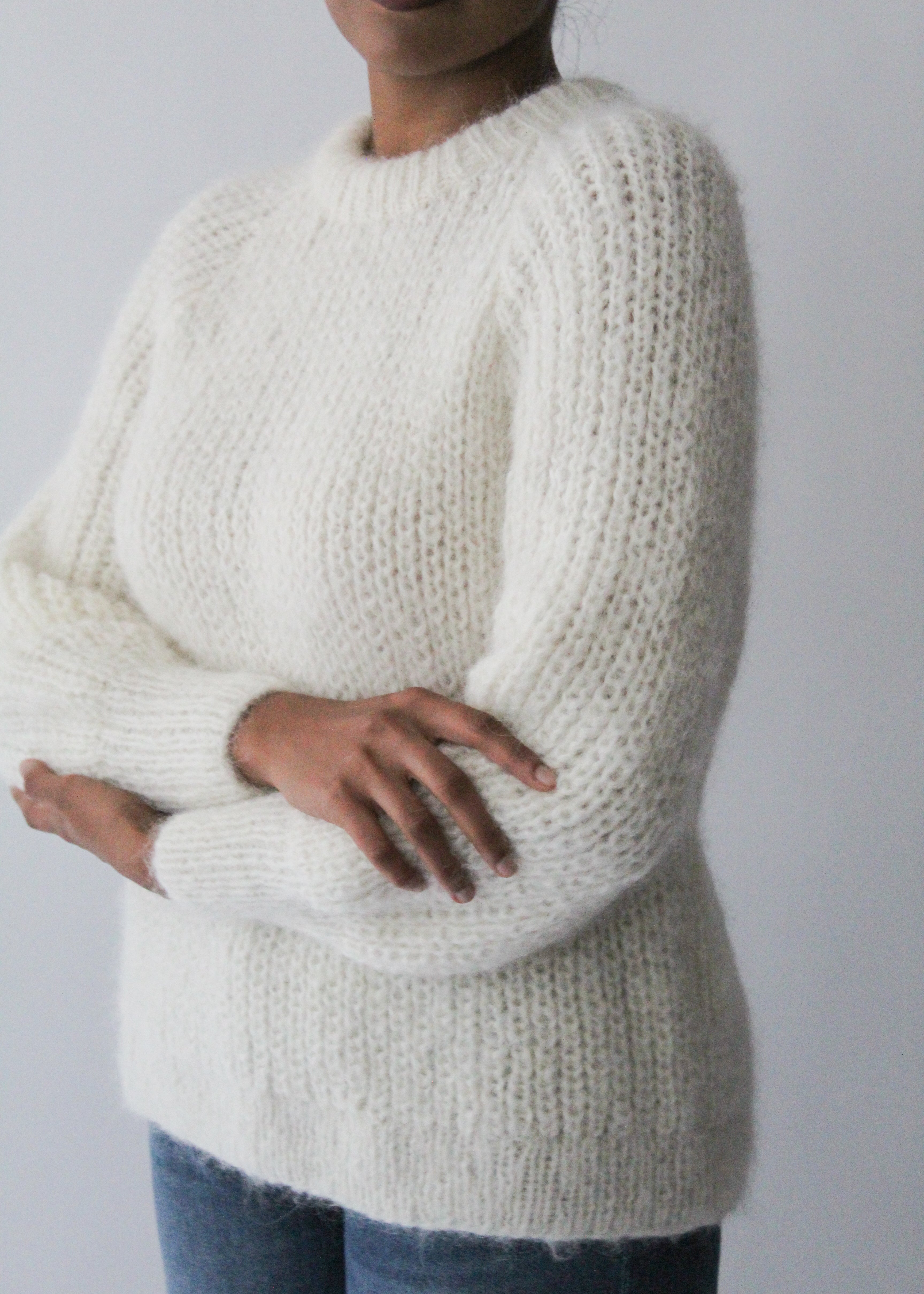 Sattva by Sarah - White Point Sweater -