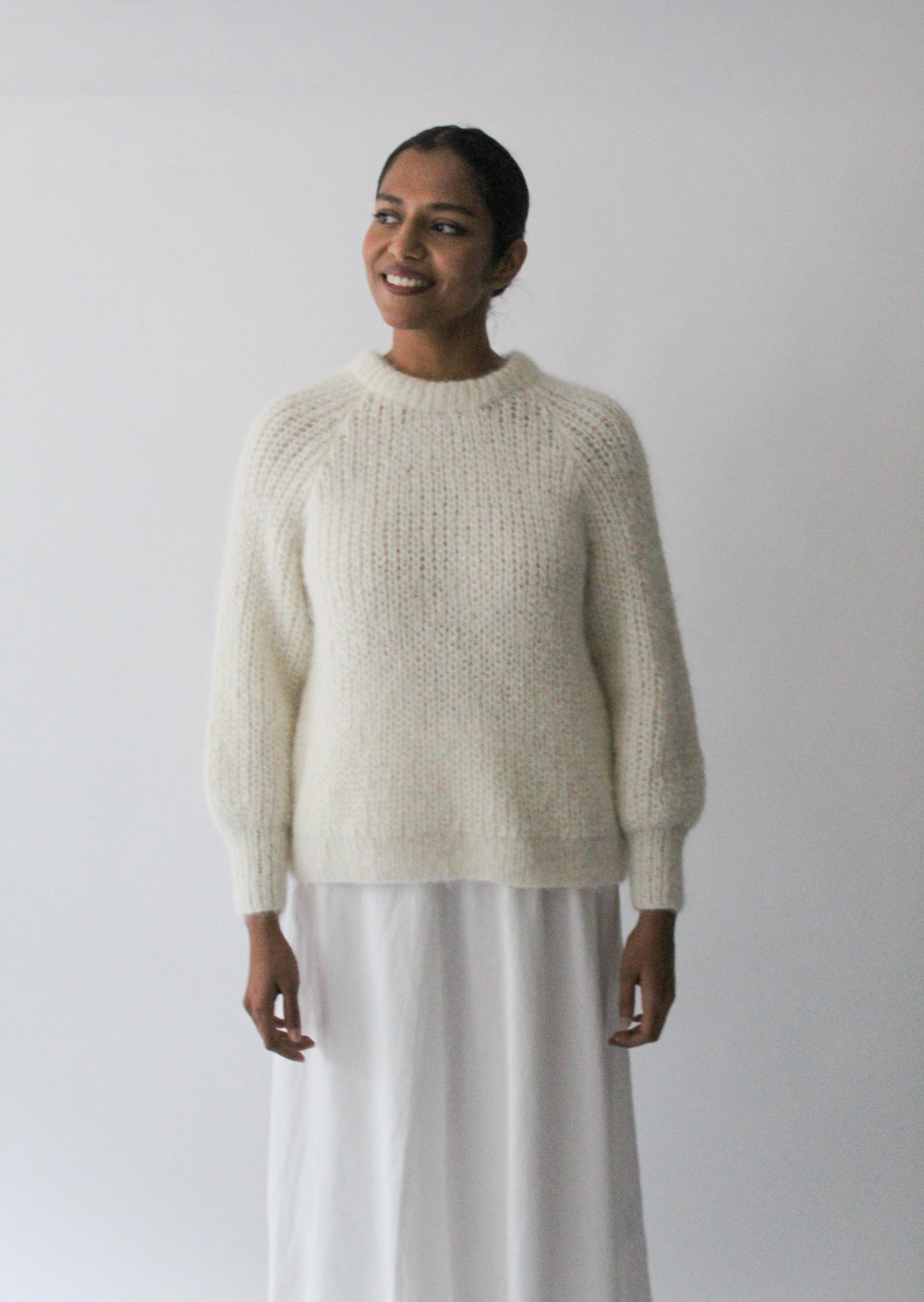 Sattva by Sarah - White Point Sweater - White