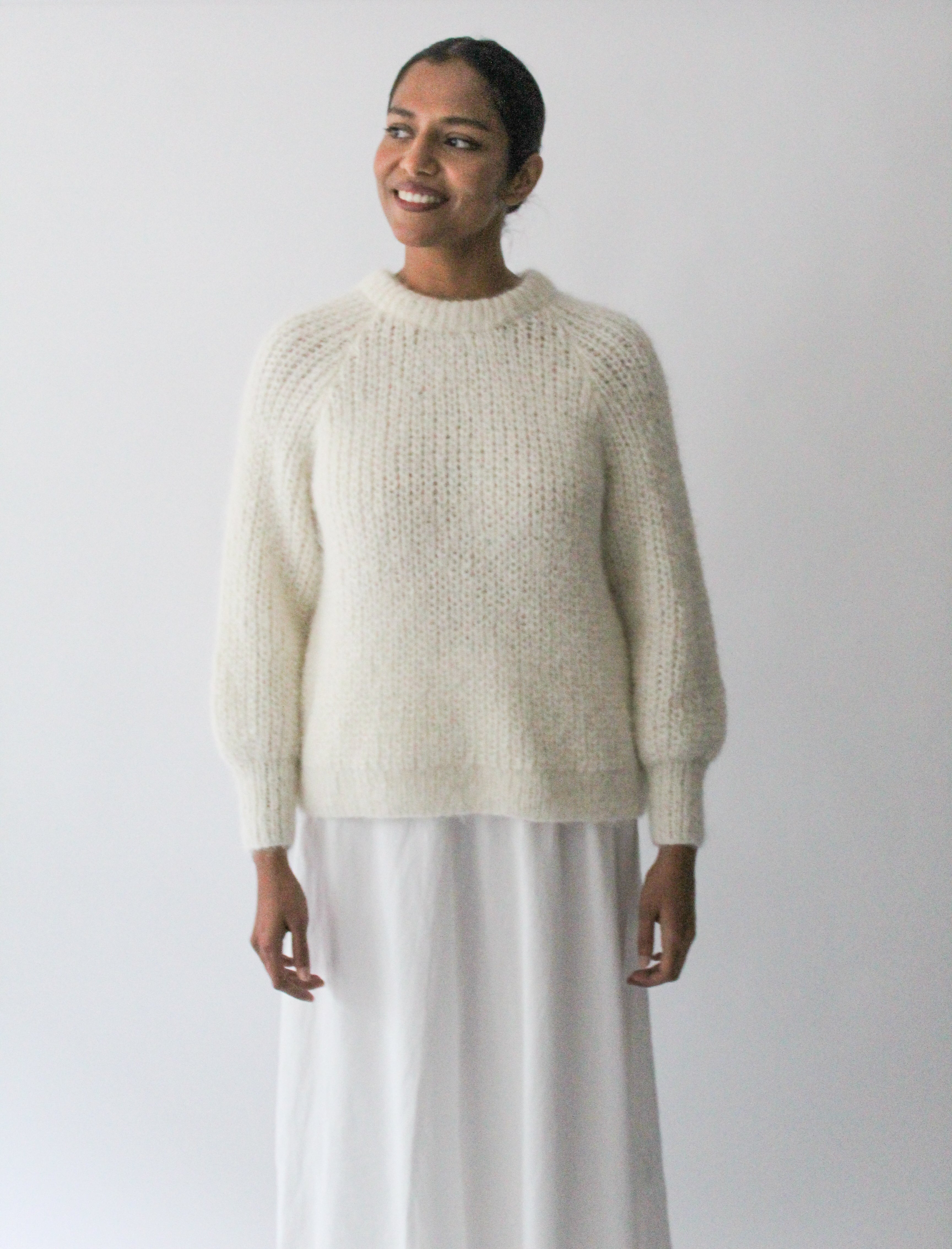 Sattva by Sarah - White Point Sweater -