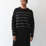 Sattva by Sarah - Stripe Crew - Black Grey