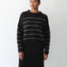 Sattva by Sarah - Stripe Crew - Black Grey