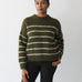Sattva by Sarah - Stripe Crew - Green White
