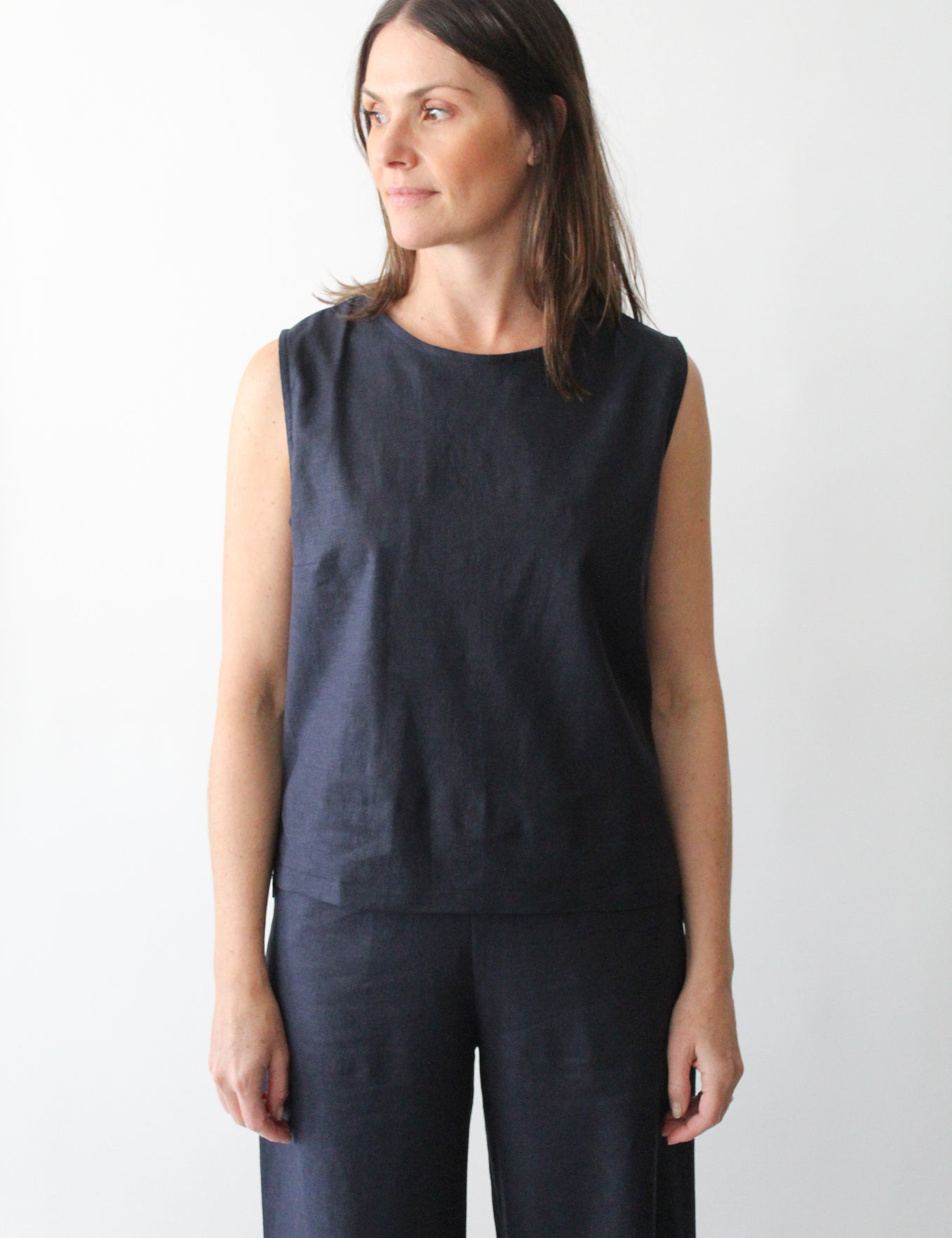 Sattva by Sarah - Shell Top - Dark Navy