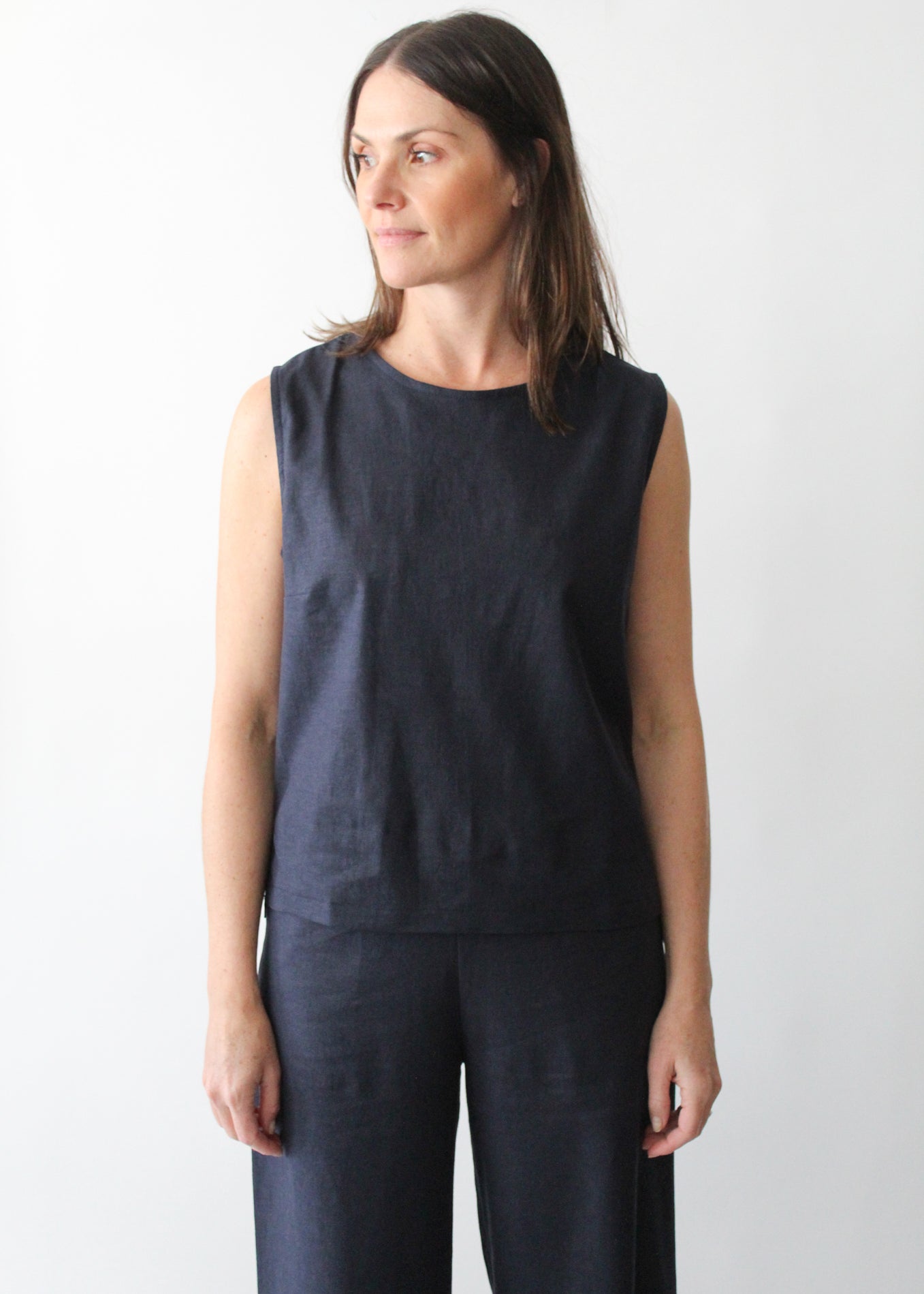 Sattva by Sarah - Shell Top - Dark Navy