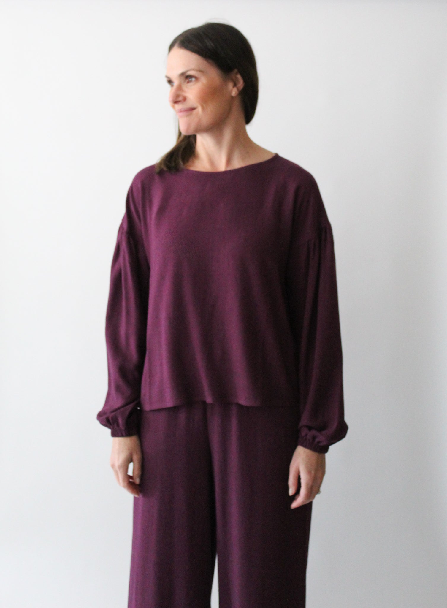 Sattva by Sarah - Balloon Sleeve Blouse -