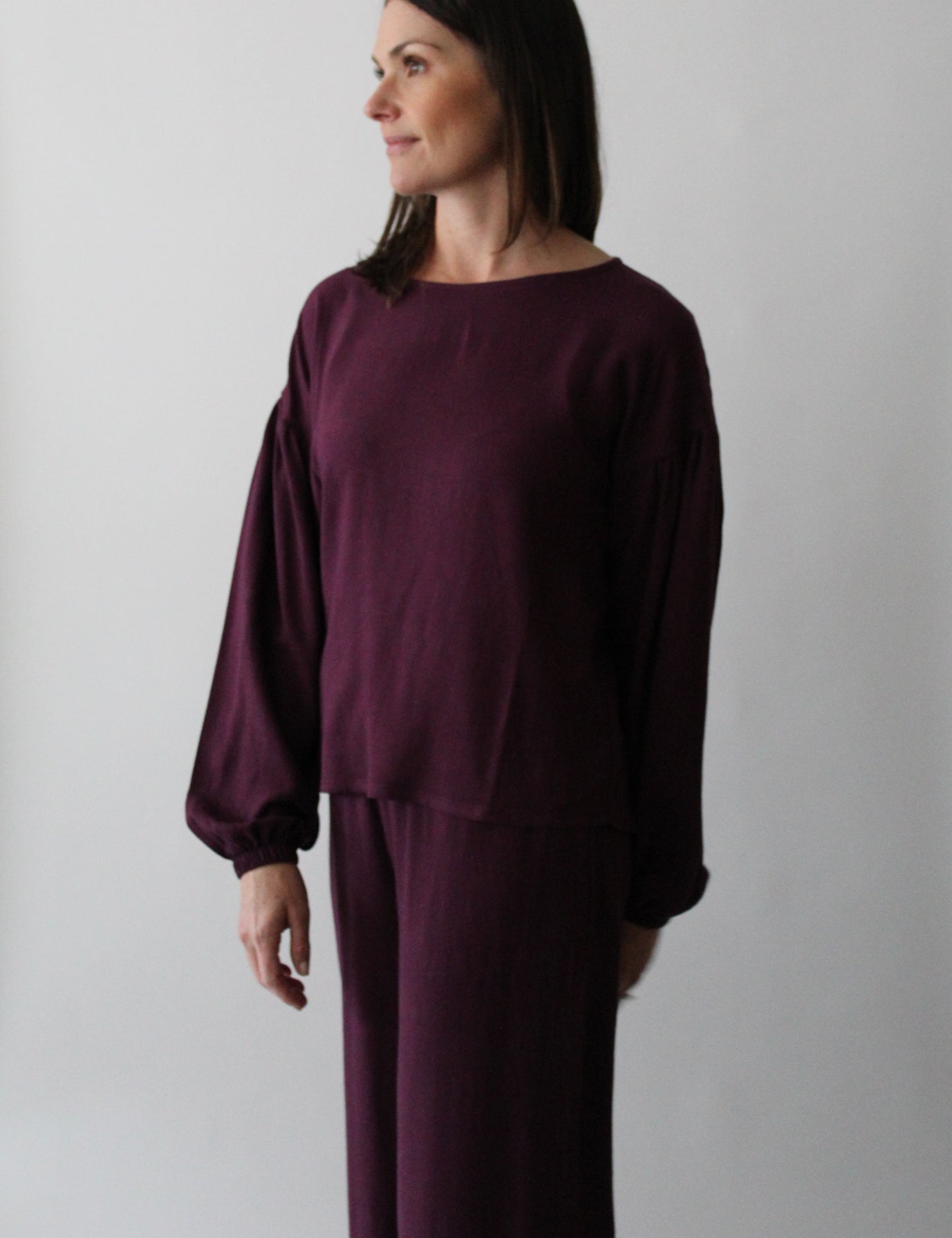 Sattva by Sarah - Balloon Sleeve Blouse -