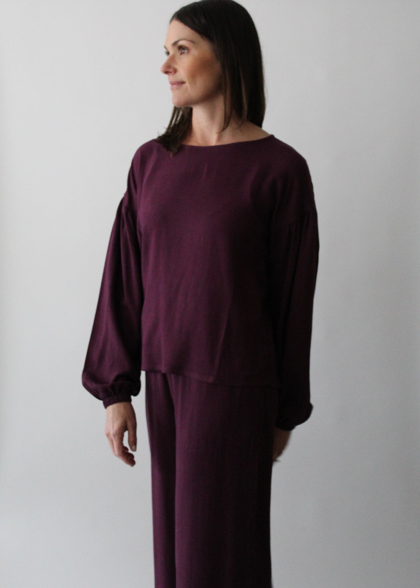 Sattva by Sarah - Balloon Sleeve Blouse -