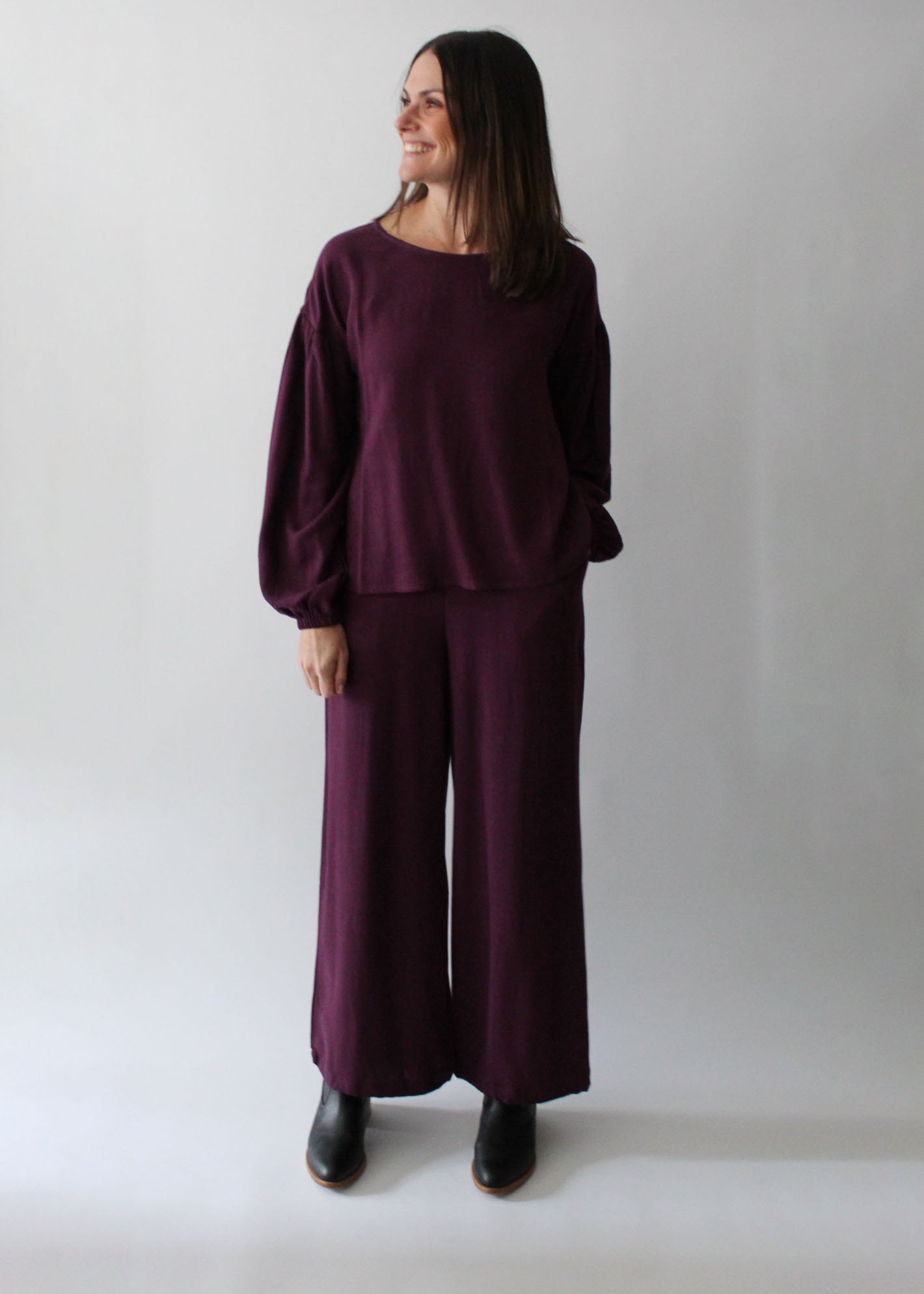 Sattva by Sarah - Balloon Sleeve Blouse -