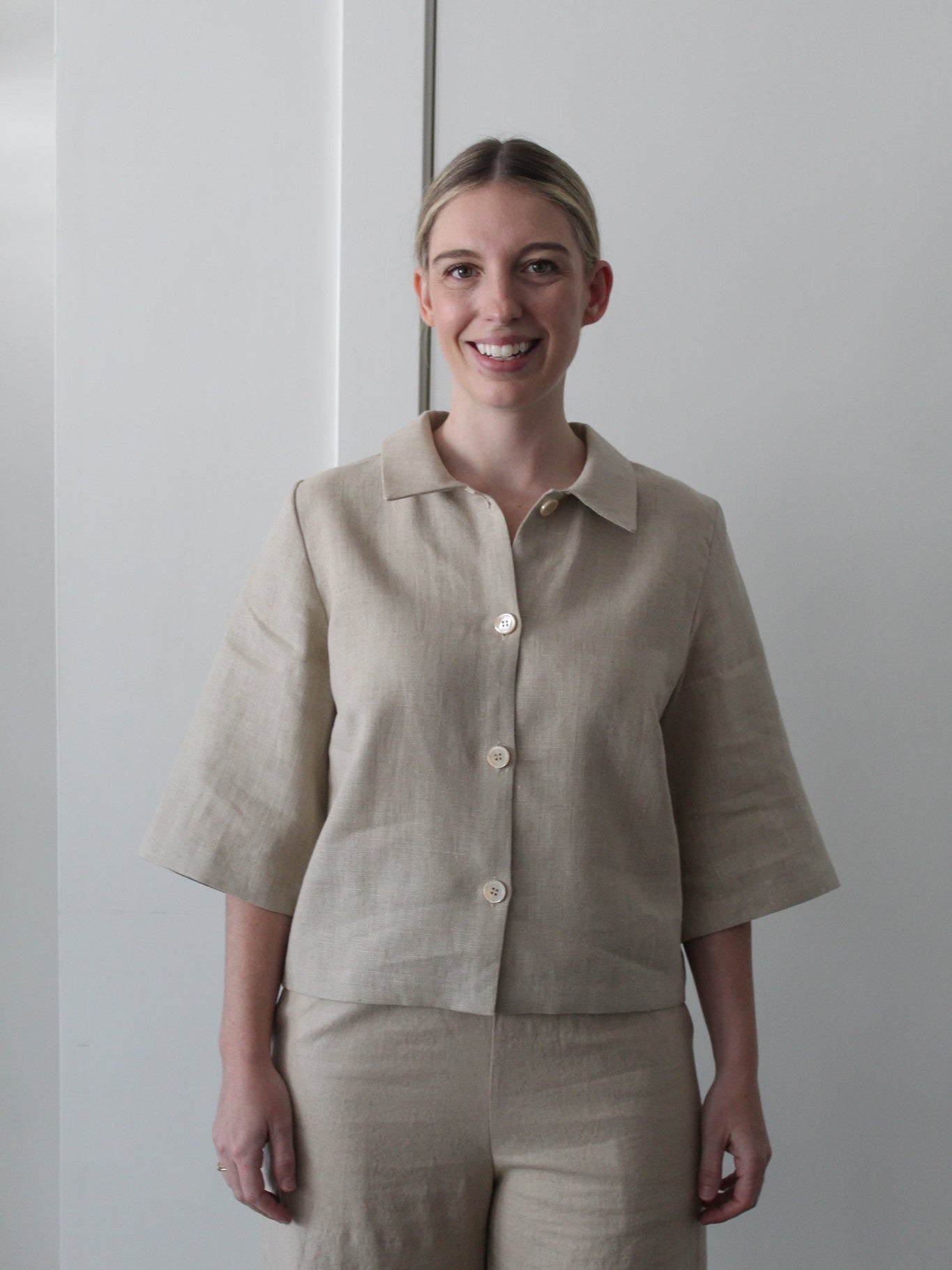 Linen Jacket-Sattva by Sarah-Sattva Boutique