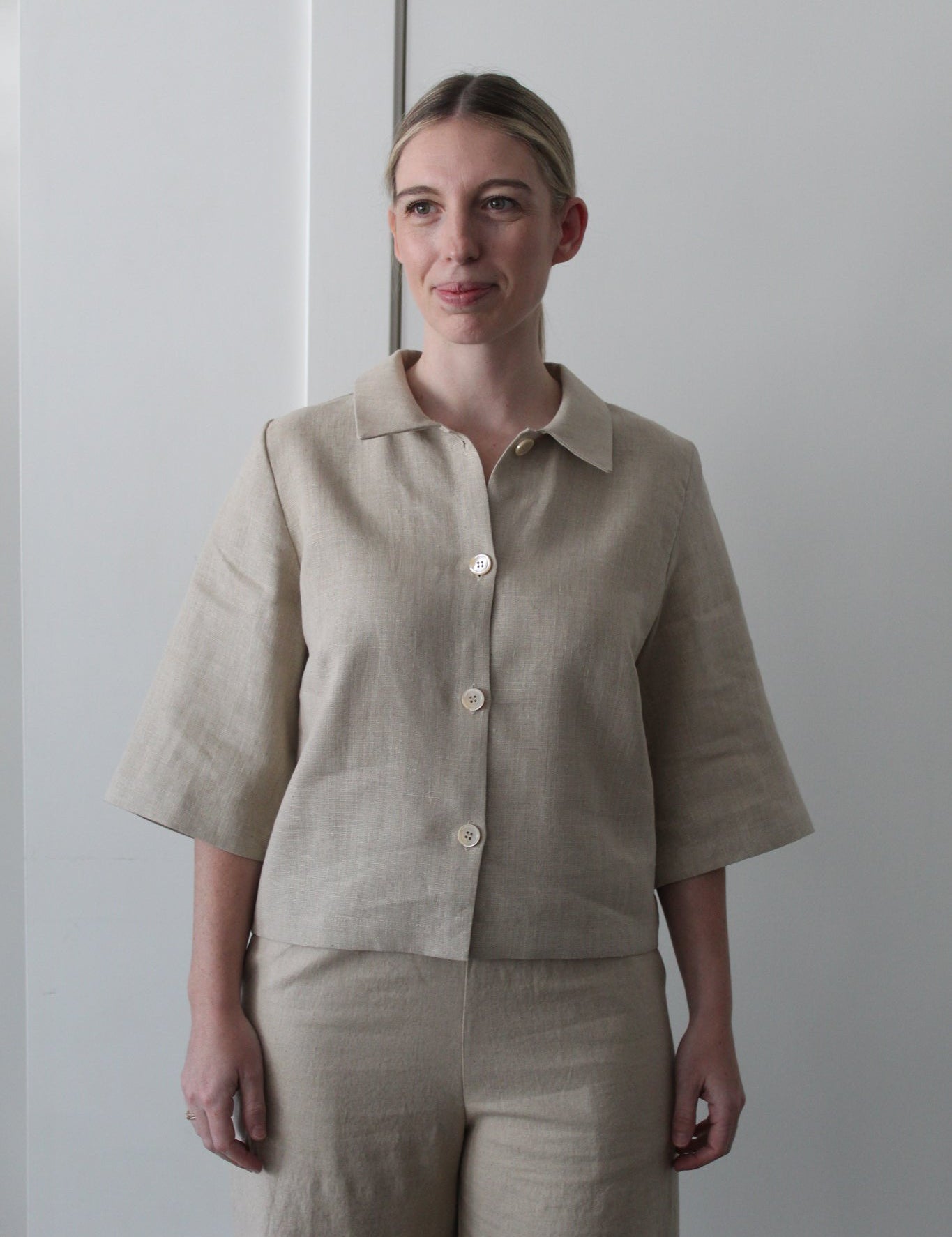 Linen Jacket-Sattva by Sarah-Sattva Boutique