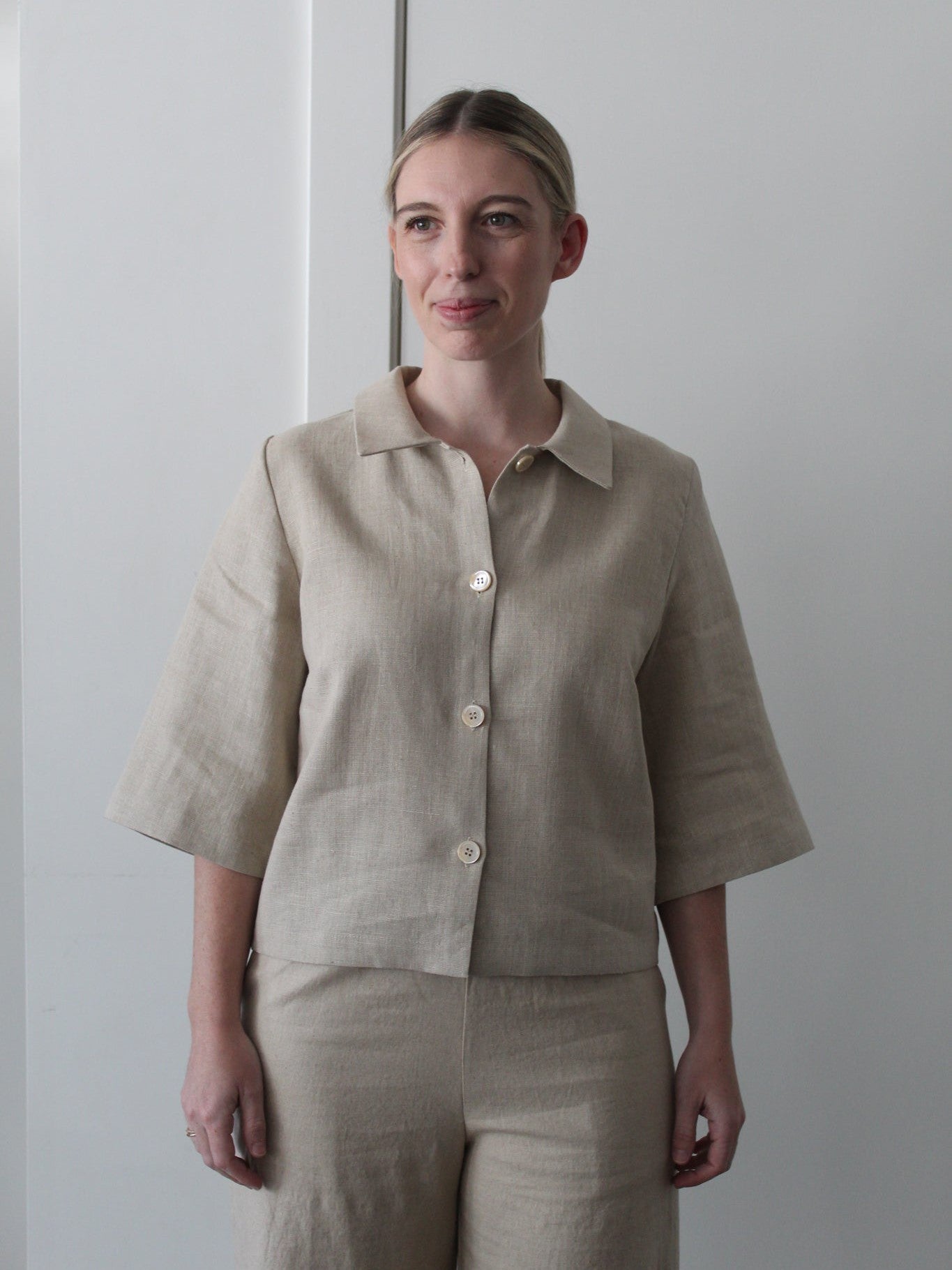 Linen Jacket-Sattva by Sarah-Sattva Boutique