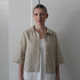 Linen Jacket-Sattva by Sarah-Sattva Boutique