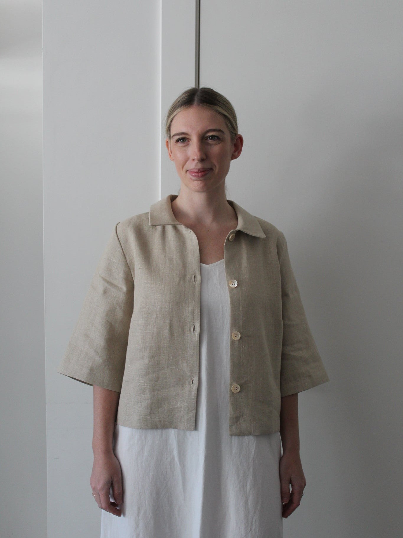 Linen Jacket-Sattva by Sarah-Sattva Boutique