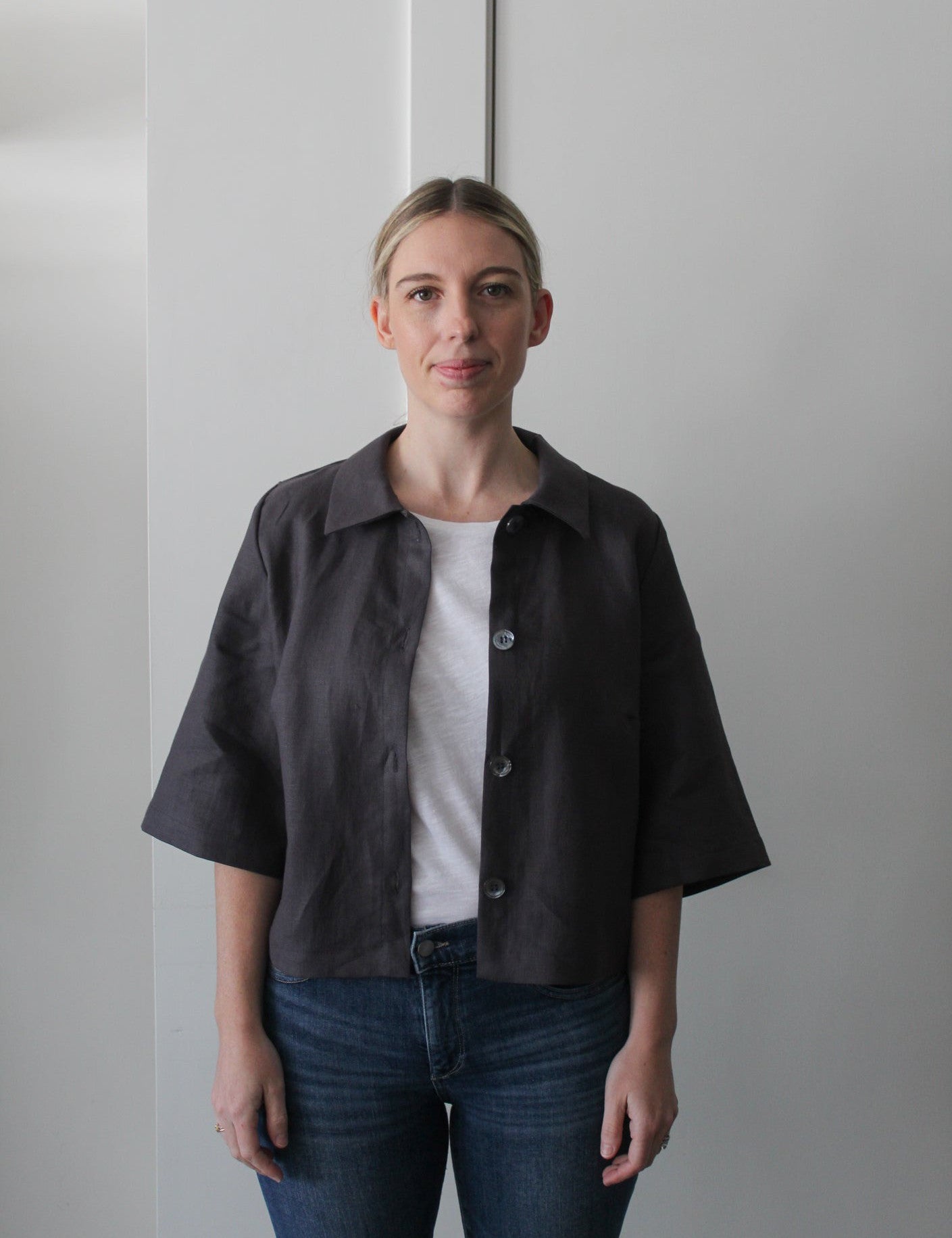 Linen Jacket-Sattva by Sarah-Sattva Boutique