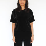 Sattva by Sarah - Velvet Everyday Crop Blouse -