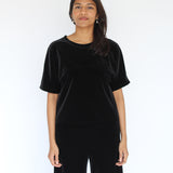 Sattva by Sarah - Velvet Everyday Crop Blouse -