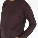 Sattva by Sarah - Boyfriend Sweatshirt - Black Bean