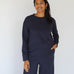 Sattva by Sarah - Boyfriend Sweatshirt - Marine Navy