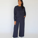 Sattva by Sarah - Fleece Pant - Marine Navy