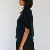Sattva by Sarah - Velvet Everyday Crop Blouse -