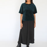 Sattva by Sarah - Velvet Everyday Crop Blouse -