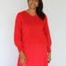 Sattva by Sarah - LuLu V-Neck Sweater - Red