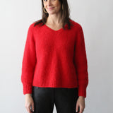 Sattva by Sarah - Lulu V-Neck Sweater - Red