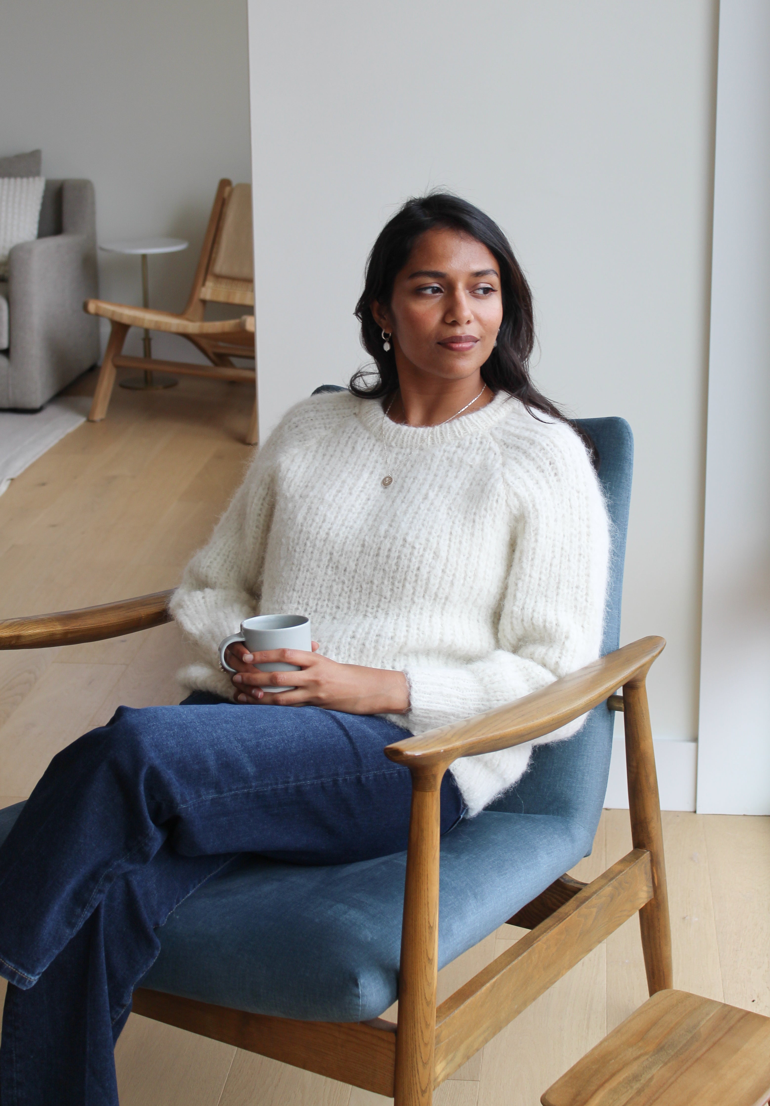 Sattva by Sarah - White Point Sweater -