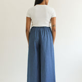 Sattva by Sarah - Denim Flowy Pant -