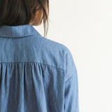 Sattva by Sarah - Denim Collar Blouse -